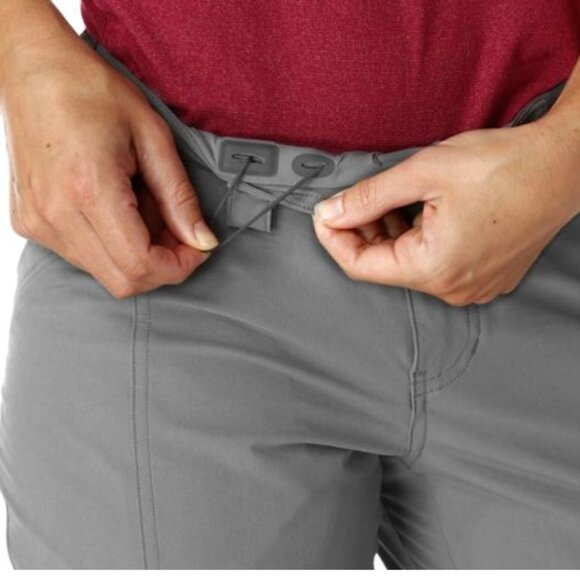 REI Screeline Hiking Women's Pants Size 4 Grey 5 Pockets Vented at Back - Picture 7 of 14